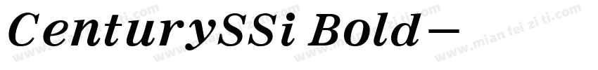 CenturySSi Bold字体转换